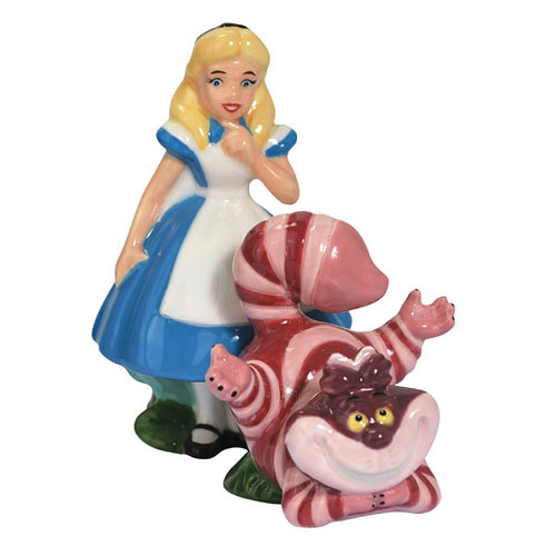 Alice in Wonderland Alice and Cheshire Cat Salt & Pepper Set