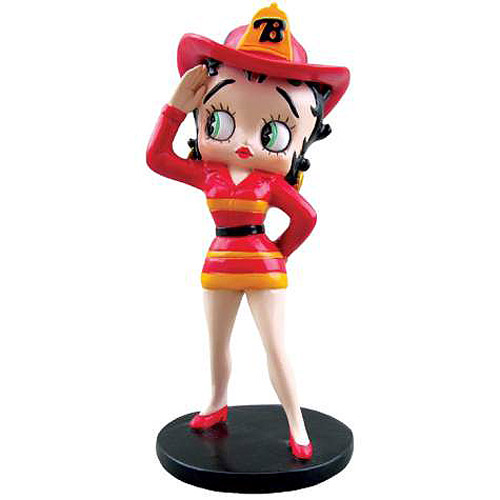 Betty Boop Fireman Betty Mini Statue