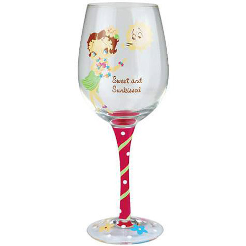 Betty Boop Sweet and Sunkissed Wine Glass