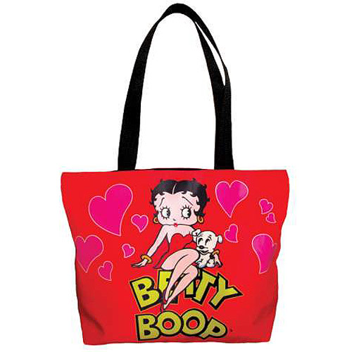 Betty Boop Classic Betty and Pudgy Red Tote Bag