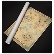 Lord of the Rings Map of New Zealand as Middle Earth Poster