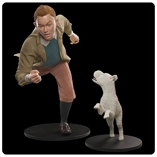 Adventures of Tintin Tintin and Snowy Life-Size Statues