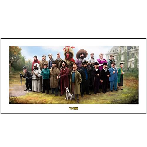 Adventures of Tintin Ensemble Fine Art Print