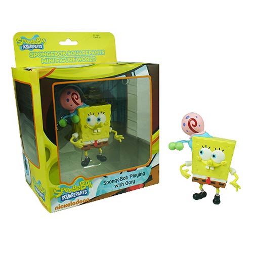Download this Spongebob Squarepants Playing With Gary Mini Figure World picture