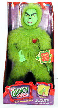 Plush Heart Warming Grinch
