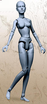 Art S. Buck Gray Female Figure
