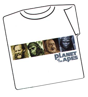 T-Shirt, Planet of Apes, Faces