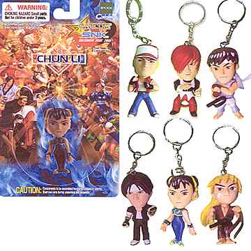 Capcom vs SNK Keychains 6-Pack