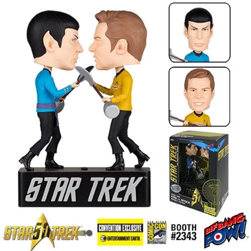 Star Trek Amok Time Kirk vs. Spock Bobble Heads - Con. Excl.
