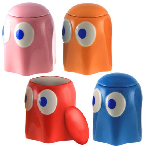 Pac-Man Ghosts Lidded Ceramic Container 4-Pack EE Exclusive