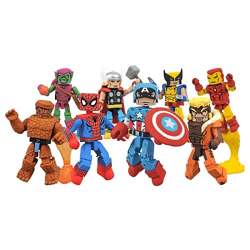 Marvel Minimates for You! Spider-Man, Wolvie, Cap, and More