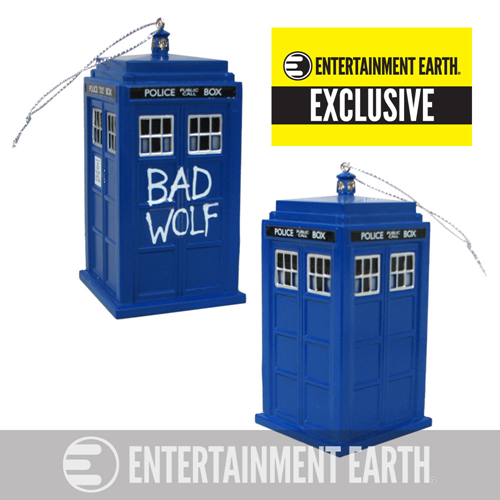 Doctor Who Bad Wolf TARDIS Ornament w/ Sound - EE Exclusive