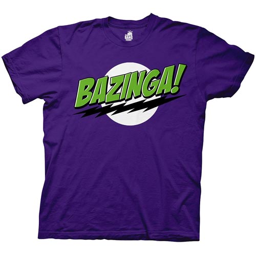 Bazinga! Now Available As a Purple Shirt