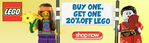 Buy One Get One 20% Off LEGO products at Entertainment Earth!
