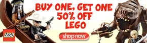Buy One Get One 50% Off LEGO products at Entertainment Earth!