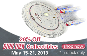 20% Off Star Trek in-stock Collectibles at Entertainment Earth!
