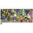 Simpsons Movie Crowd Aghast Framed Paper Giclee