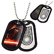 Star Wars VII Kylo Ren Double Dog Tag Pendant Necklace