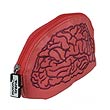 Zombie Brain Coin Purse!  Nothing's cooler than a Zombie Brain Coin Purse. Check out the awesome pink sewed on design of a zombie brain! The green zipper reads, 