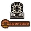 Portal 1940s & 1970s Aperture Logo Collectible Patch 2-Pack