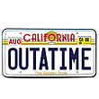 Back to the Future Outatime License Plate Replica
