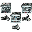 Sons of Anarchy 1:18 Scale Die-Cast Motorcycle Vehicle Set