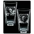 Walking Dead Dead Head Dead Rules Etched Pint Glasses