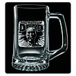 Walking Dead Dead Head Premium Etched Glass Stein