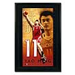 Yao Ming Signed Houston Rockets Away/Red Jersey Number