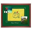 Tiger Woods Signed 2005 Masters Pin Flag with Photo