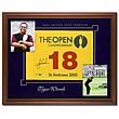 Tiger Woods Signed 2005 British Open Pin Flag with Photos