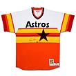 Nolan Ryan Signed Houston Astros Home/Rainbow-Orange Jersey