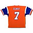 John Elway Signed Denver Broncos Unframed Away/Orange Jersey