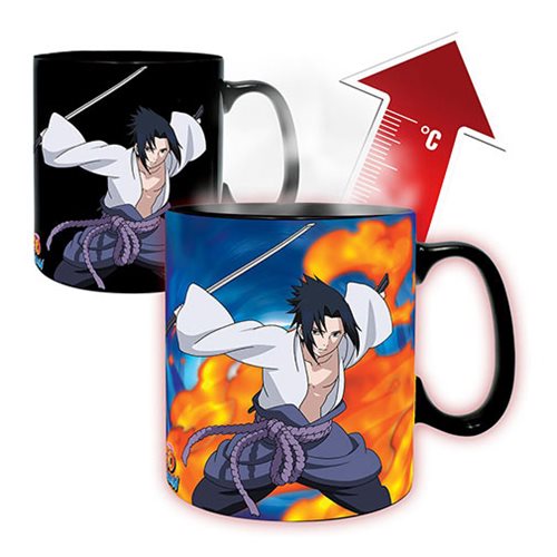 Naruto Shippuden Naruto vs Sasuke Magic Mug and Coaster Gift Set