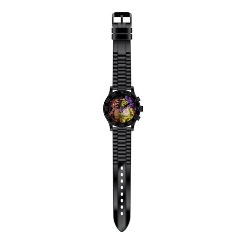 Friday Nights at Freddy's Black Rubber Strap Watch