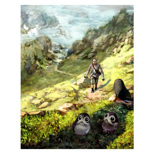 Star Wars In Training by Cliff Cramp Canvas Giclee Art Print