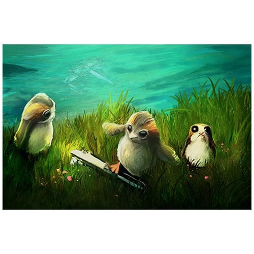 Star Wars Porgs at Play by Joel Payne Canvas Giclee Print