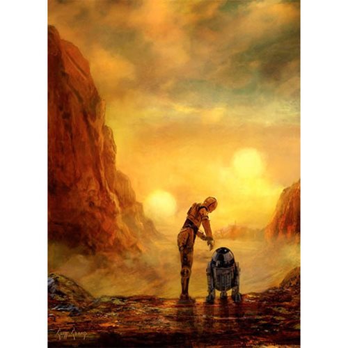 Star Wars Helping Hands by Cliff Cramp Canvas Giclee Print