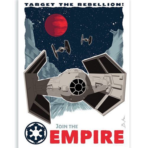 Star Wars Target the Rebellion Silk Screen Art Print