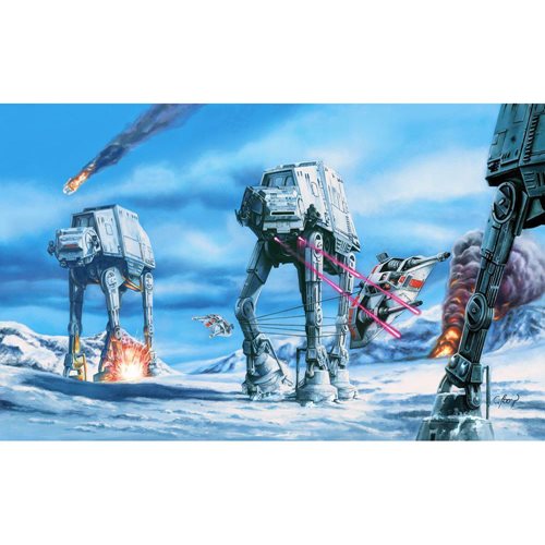 Star Wars Hoth Battle by Claudio Aboy Canvas Giclee Print