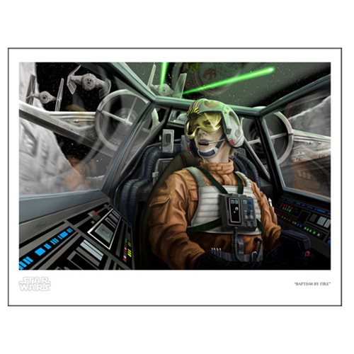 Star Wars Baptism by Fire Paper Giclee Print