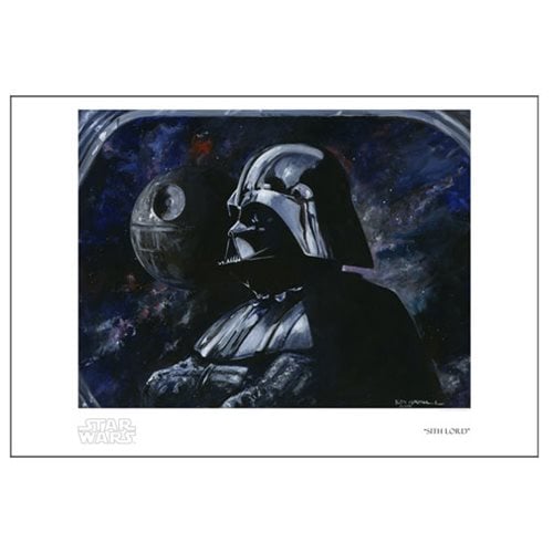 Star Wars Sith Lord by Kim Gromoll Paper Giclee Print