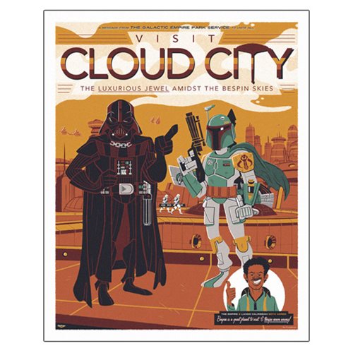 Star Wars Visit Cloud City by Ian Glaubinger Lithograph