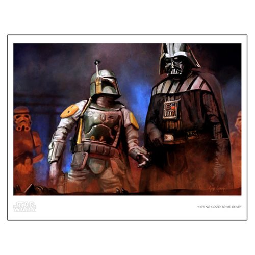 Star Wars No Good to Me Dead by Cliff Cramp Paper Print