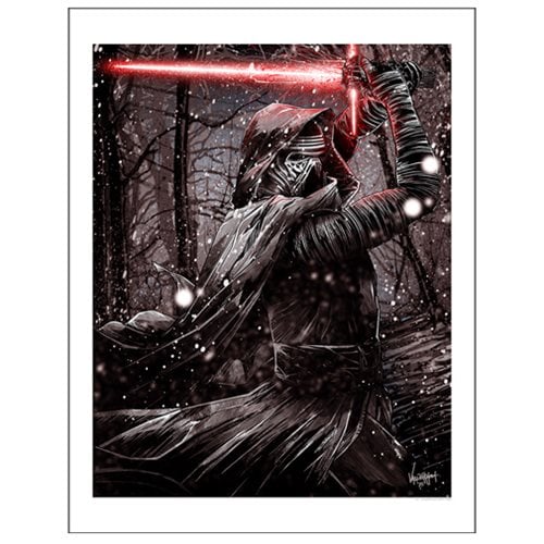 Star Wars: TFA Kylo Ren Paper Giclee Art Print