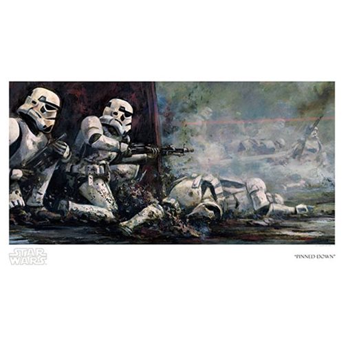 Star Wars Pinned Down by Cliff Cramp Paper Giclee Art Print