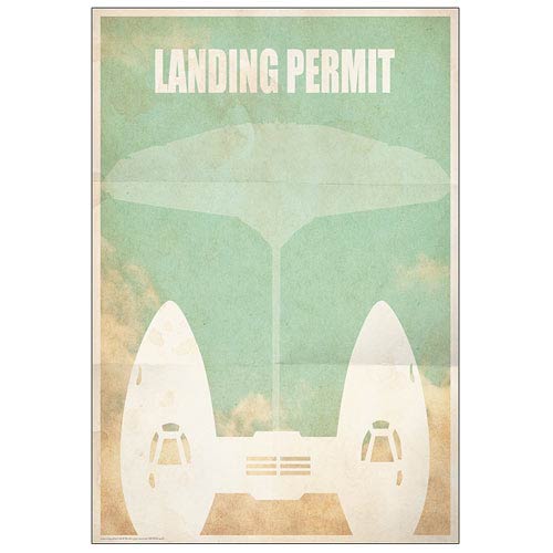 Star Wars Cloud City Landing Permit Paper Giclee Print