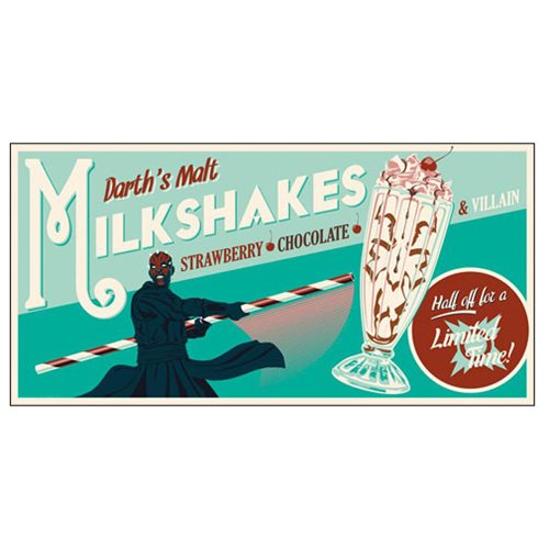 Star Wars Darth's Malt Milkshakes Variant Silk Screen Print