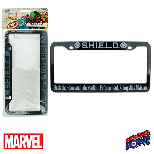 S.H.I.E.L.D. License Plate Frame Bif Bang Pow! Marvel