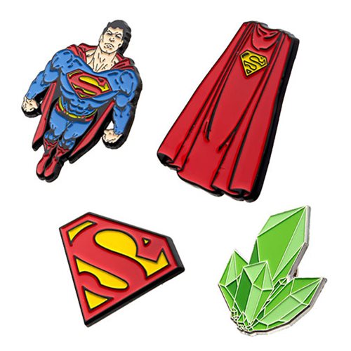 Superman 4-Pack Enamel Pin Set